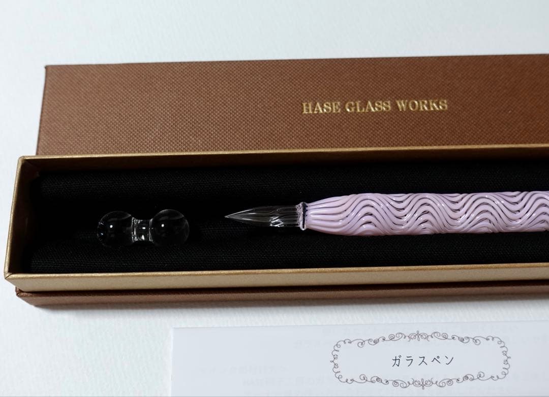 HASE硝子工房 流水ショートパステルピンク